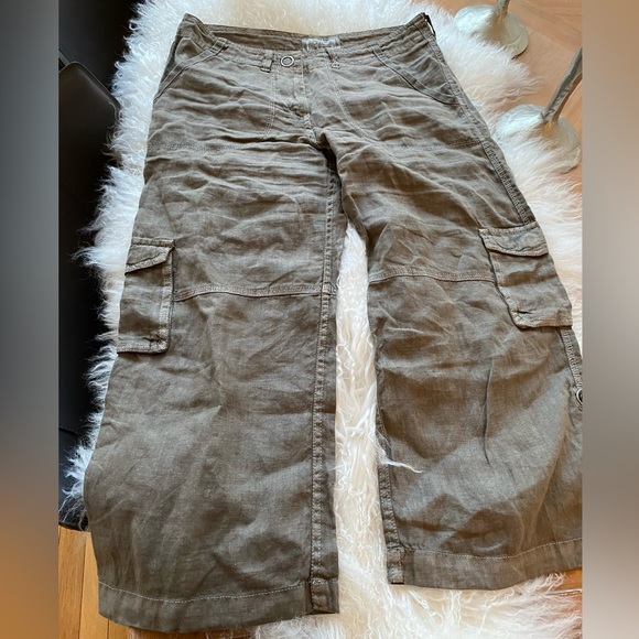 EUC Gem Vintage women’s 3/4 cargo linen pants in SZ 6!!! - Picture 1 of 6